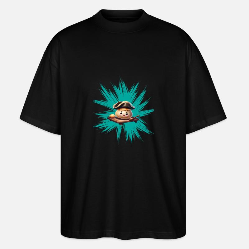 Boulette de levure sur graffiti - T-shirt bio Blaster 2.0 coupe oversize Stanley/Stella Unisexe - noir