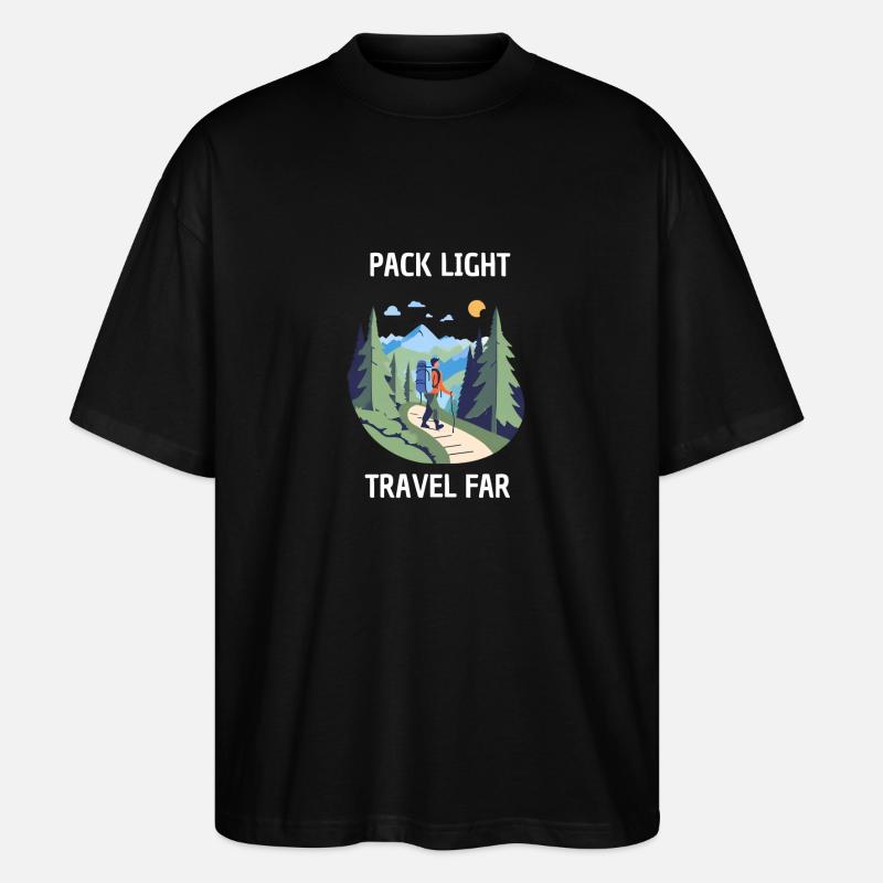 PACK LIGHT TRAVEL FAR - Stanley/Stella Oversized Unisex Bio T-Shirt Blaster 2.0 - Schwarz