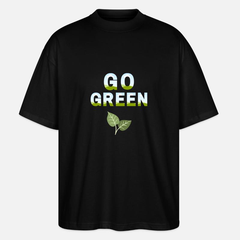 Go GREEN - Stanley/Stella Oversized Unisex Bio T-Shirt Blaster 2.0 - Schwarz