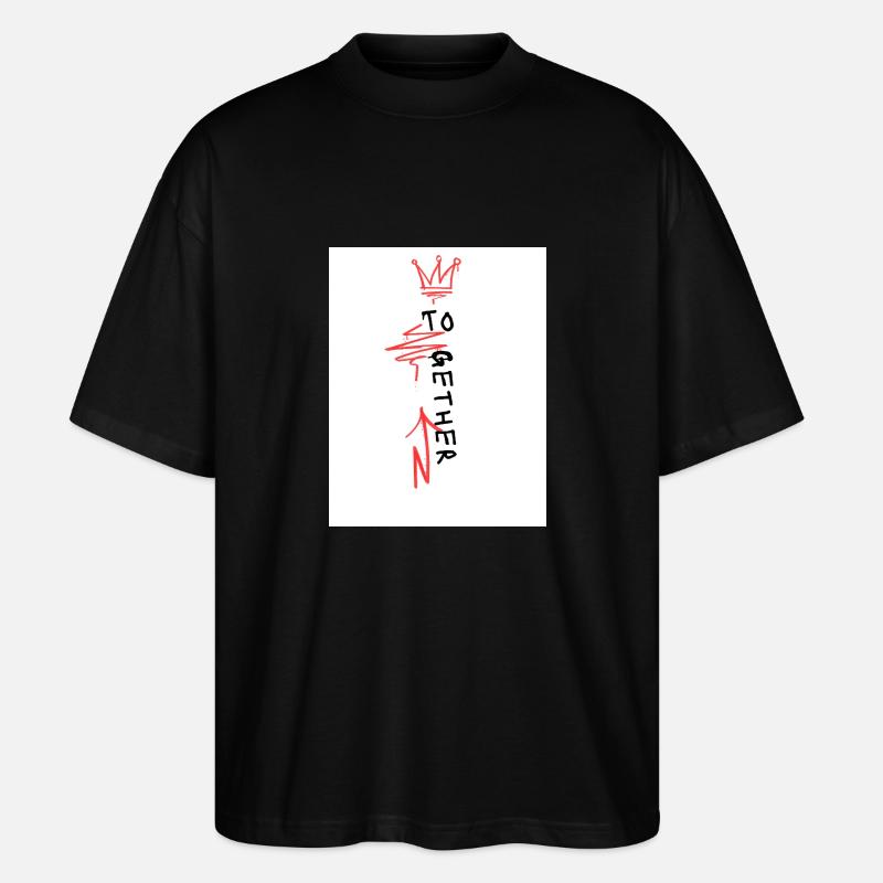 Together - Stanley/Stella Oversized Unisex Bio T-Shirt Blaster 2.0 - Schwarz