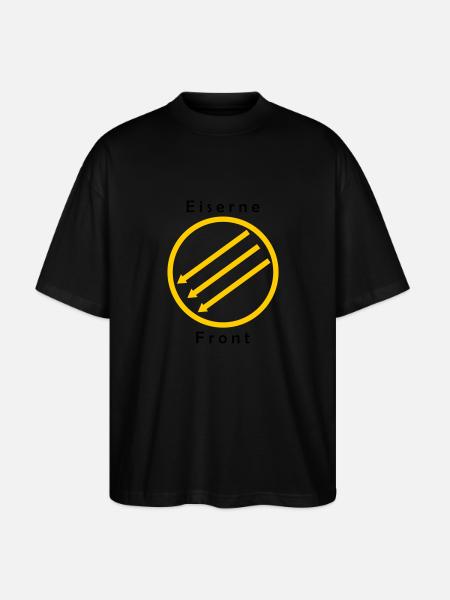 Eiserne Front - Drei Pfeile - Stanley/Stella Oversized Unisex Organic T-shirt Blaster 2.0 - black