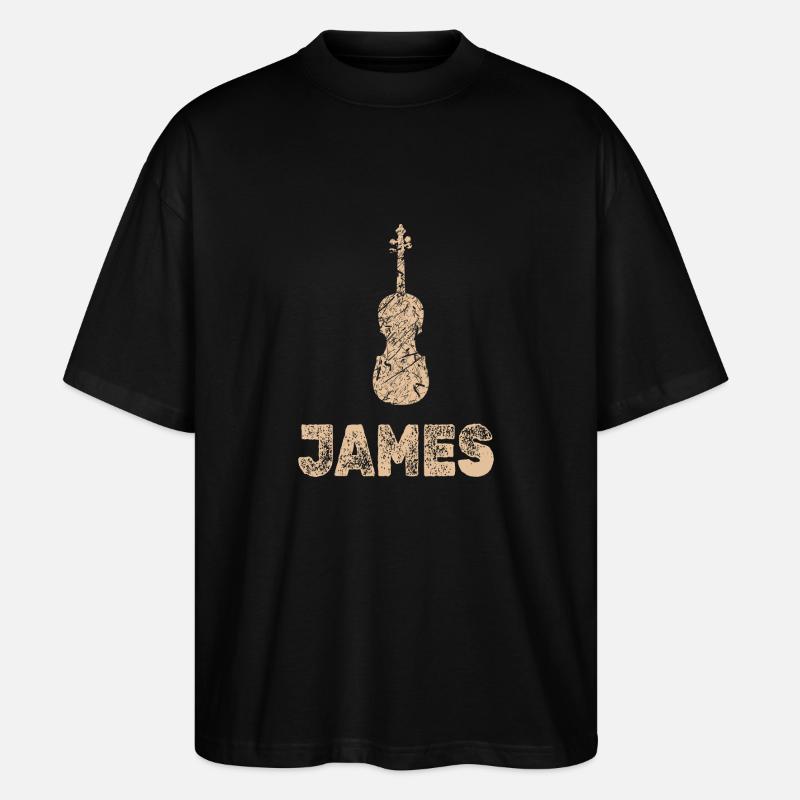 Bratsche James - Stanley/Stella Oversized Unisex Bio T-Shirt Blaster 2.0 - Schwarz