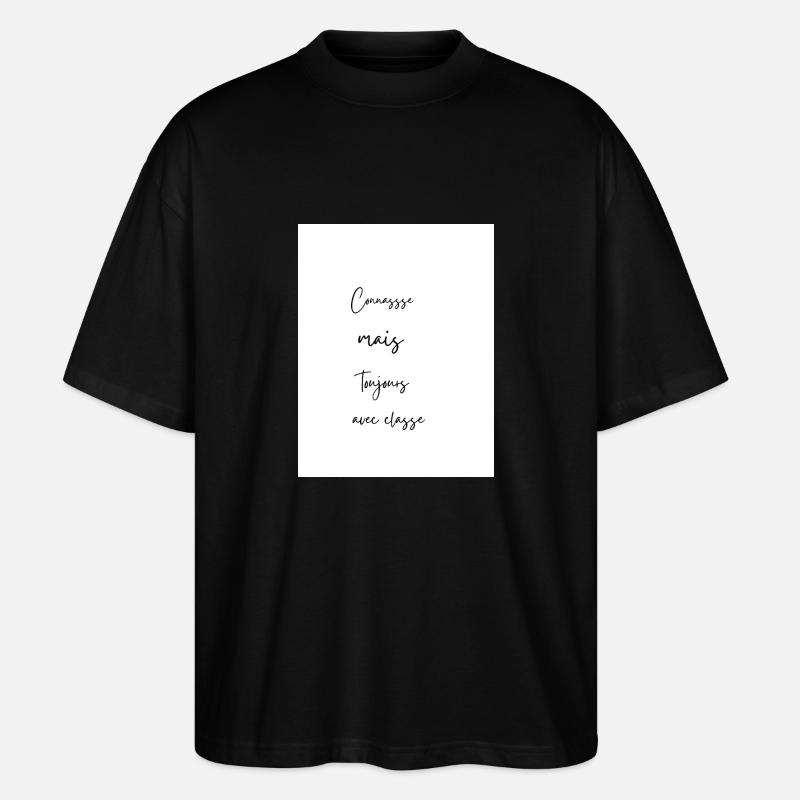 but always with class - Stanley/Stella Oversized Unisex Organic T-shirt Blaster 2.0 - black