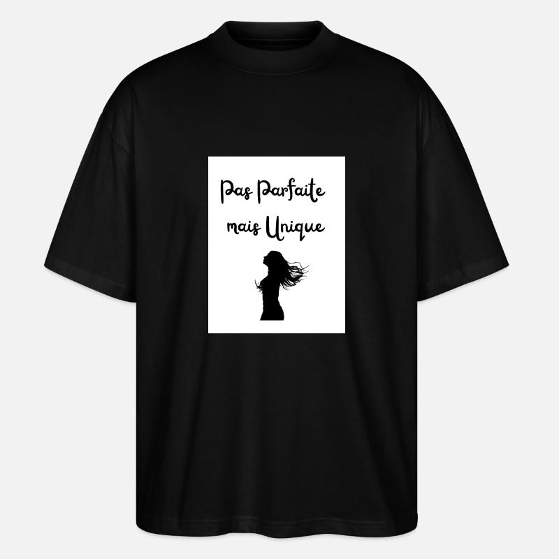 Pas Parfaite mais Unique - T-shirt bio Blaster 2.0 coupe oversize Stanley/Stella Unisexe - noir