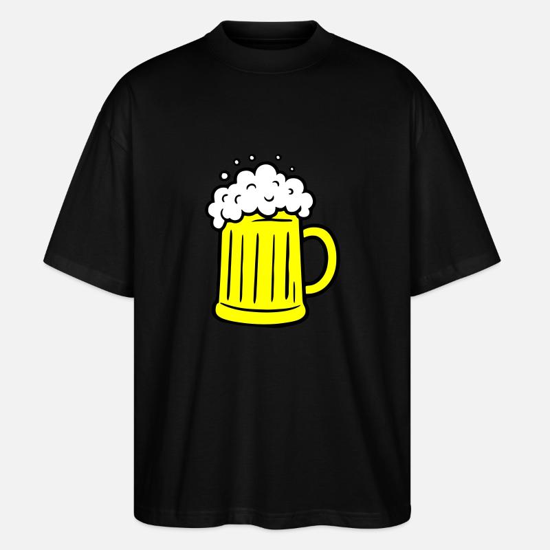 Bier Comic Bierglas - Stanley/Stella Oversized Unisex Bio T-Shirt Blaster 2.0 - Schwarz