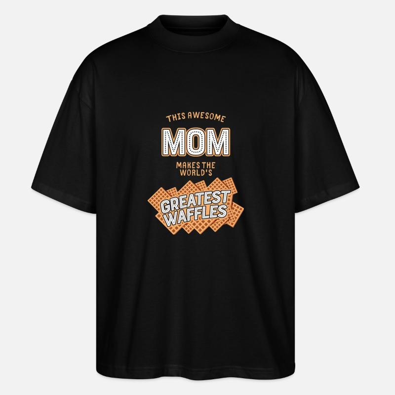 Maman - plus Gaufres - T-shirt bio Blaster 2.0 coupe oversize Stanley/Stella Unisexe - noir