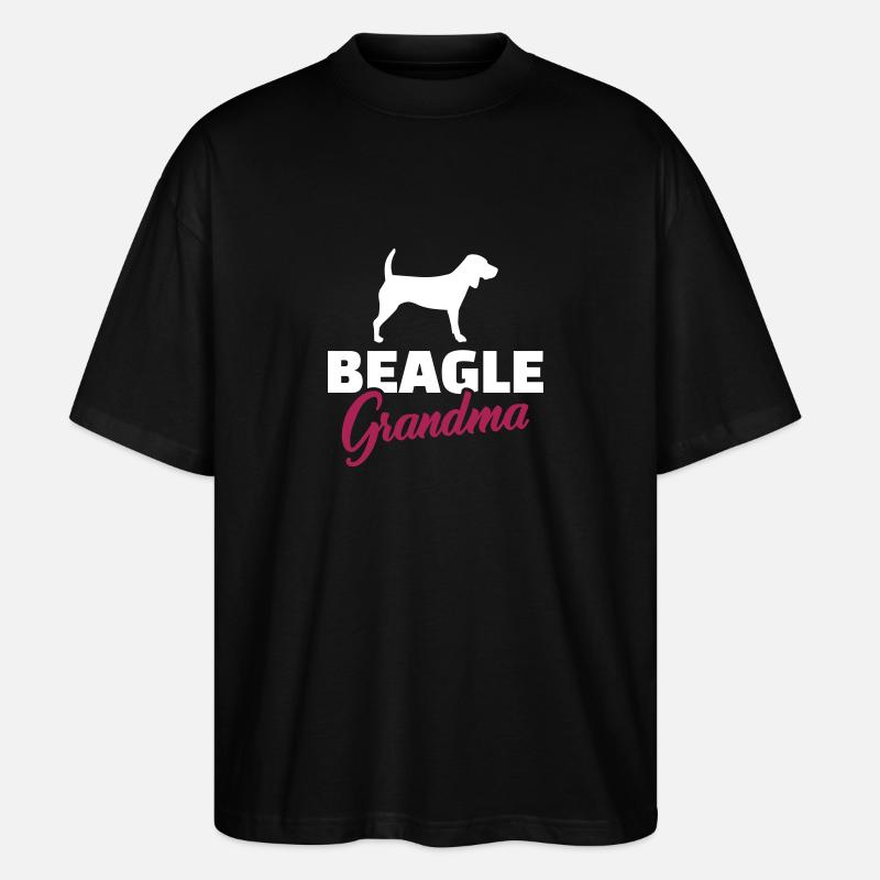 Beagle - Stanley/Stella Oversized Unisex Bio T-Shirt Blaster 2.0 - Schwarz
