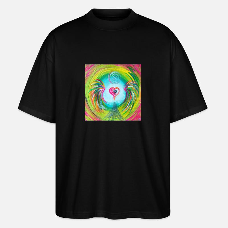 Herzengel "dissolving hate, resentment & anger - Stanley/Stella Oversized Unisex Organic T-shirt Blaster 2.0 - black