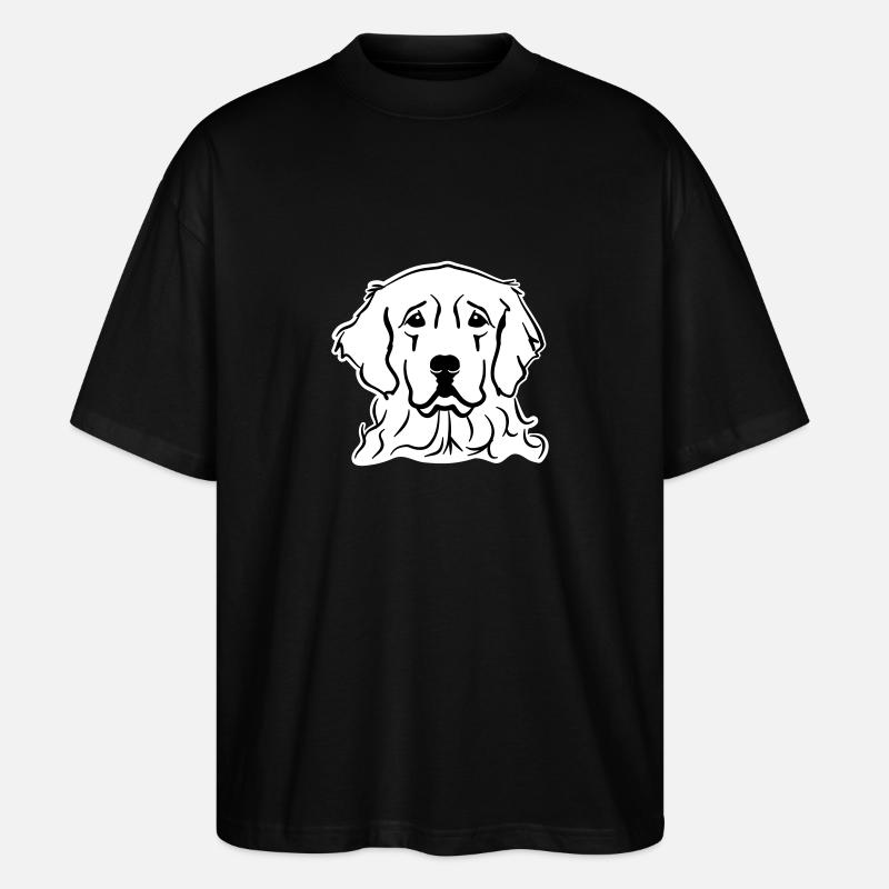 Golden Retriever - Stanley/Stella Oversized Unisex Organic T-shirt Blaster 2.0 - black