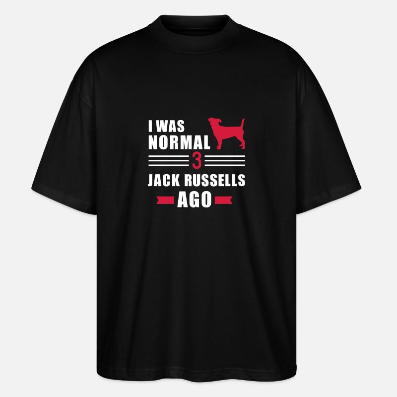 Jack Russell - Stanley/Stella Oversized Unisex Bio T-Shirt Blaster 2.0 - Schwarz