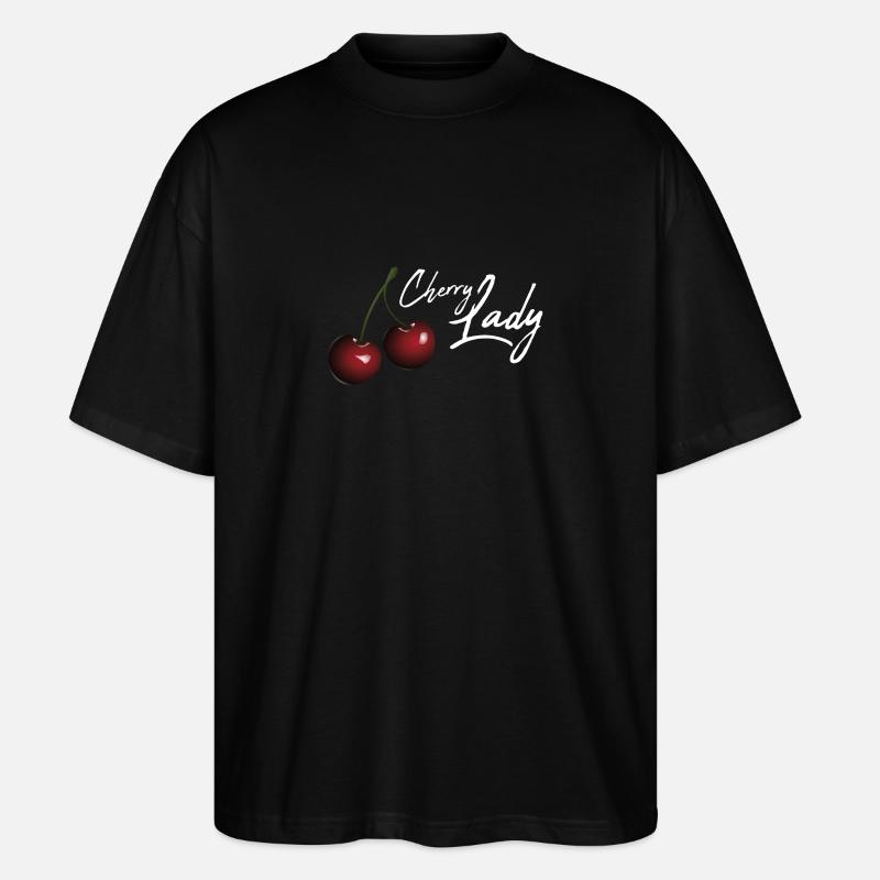 Cerise Lady / idée cadeau - T-shirt bio Blaster 2.0 coupe oversize Stanley/Stella Unisexe - noir