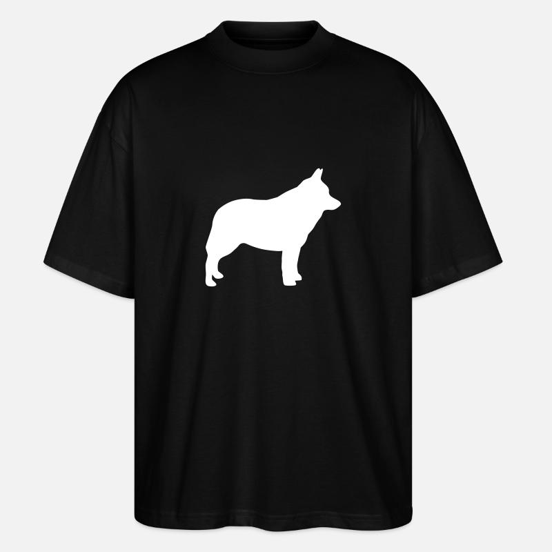 Schipperke - Stanley/Stella Oversized Unisex Bio T-Shirt Blaster 2.0 - Schwarz