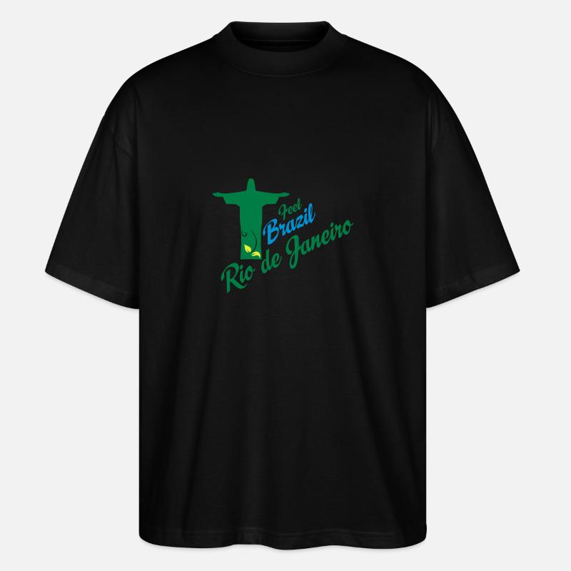 Rio de Janeiro - Stanley/Stella Oversized Unisex Bio T-Shirt Blaster 2.0 - Schwarz