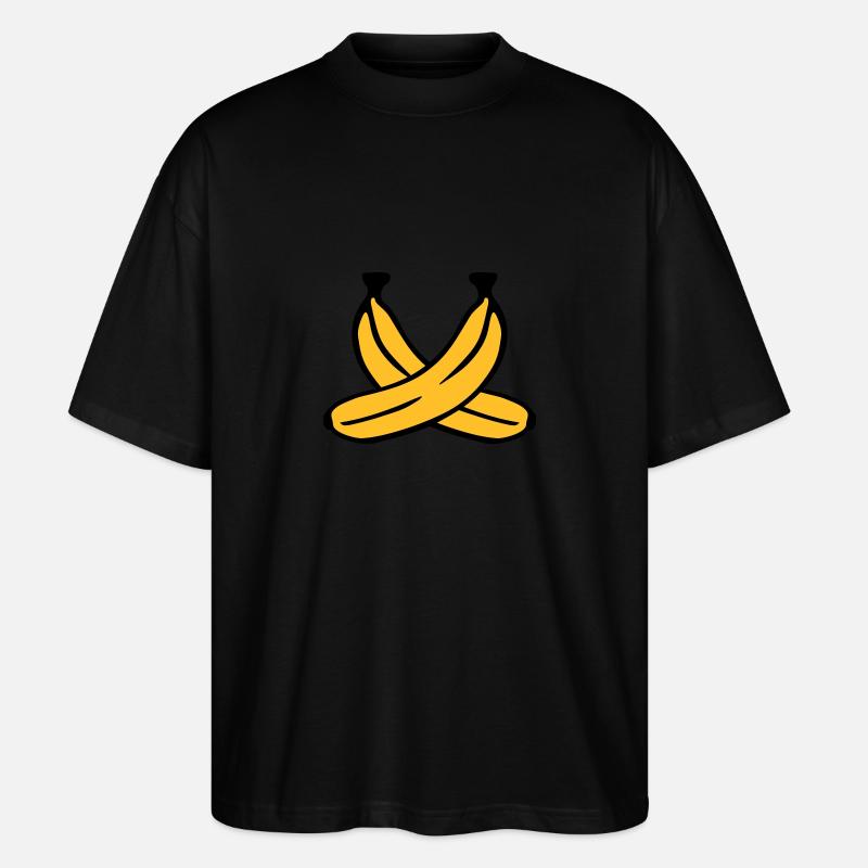 Banane - Stanley/Stella Oversized Unisex Bio T-Shirt Blaster 2.0 - Schwarz