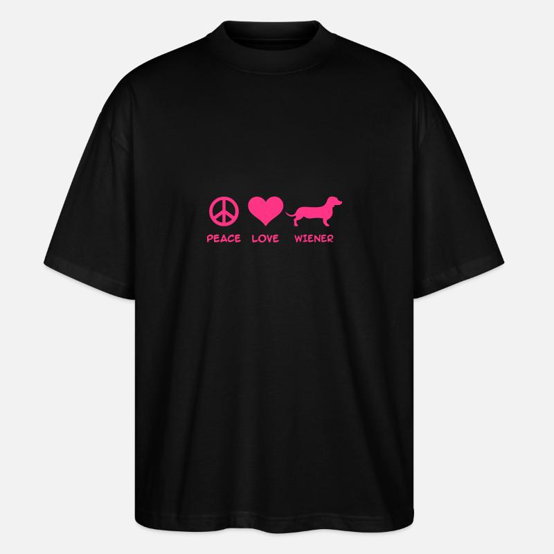 Teckel - T-shirt bio Blaster 2.0 coupe oversize Stanley/Stella Unisexe - noir