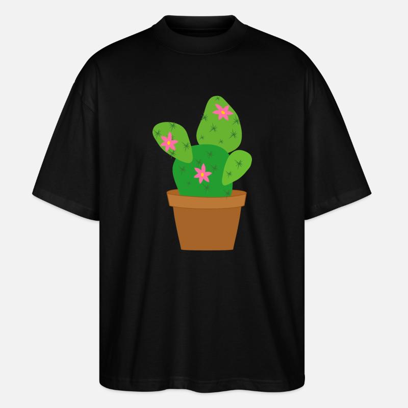 cactus - T-shirt bio Blaster 2.0 coupe oversize Stanley/Stella Unisexe - noir