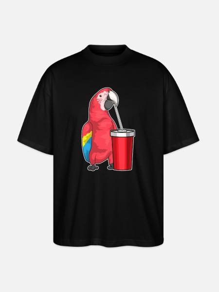 Parrot Mug to go - Stanley/Stella Oversized Unisex Organic T-shirt Blaster 2.0 - black