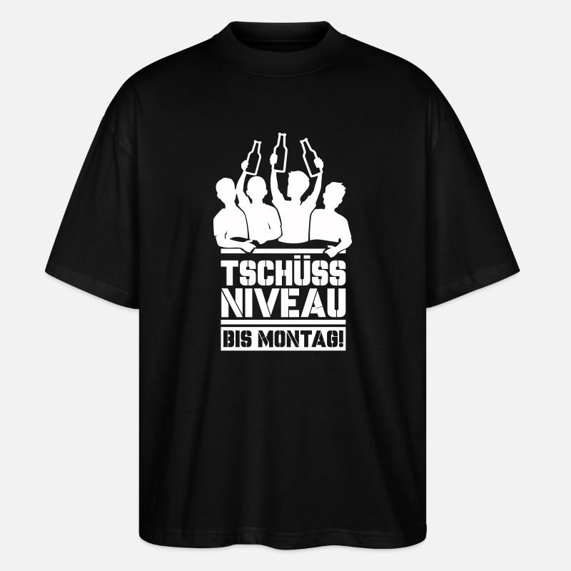 Bye bye niveau jusqu’à lundi - T-shirt bio Blaster 2.0 coupe oversize Stanley/Stella Unisexe - noir