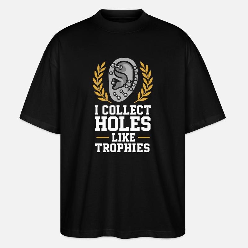 Piercing Addict Body Mod Enthusiast - Stanley/Stella Oversized Unisex Bio T-Shirt Blaster 2.0 - Schwarz