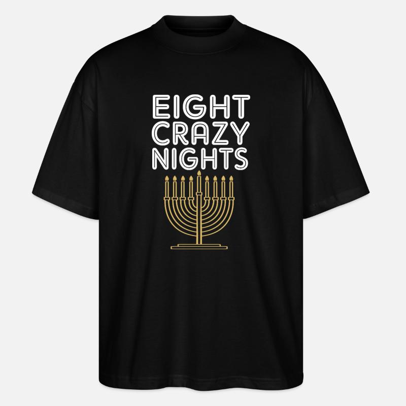 Hanukkah Chanukkah Hanukah - Stanley/Stella Oversized Unisex Bio T-Shirt Blaster 2.0 - Schwarz