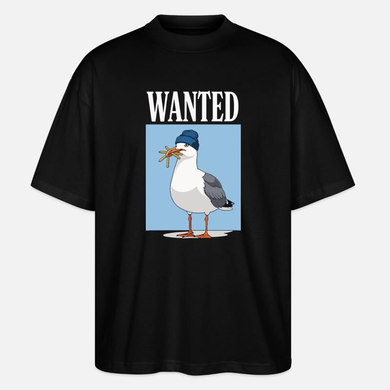 Gesucht Möwe Eiscreme Abenteuer - Stanley/Stella Oversized Unisex Organic T-shirt Blaster 2.0 - black