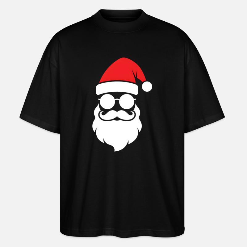 Cooler Xmas Santa Look - Stanley/Stella Oversized Unisex Bio T-Shirt Blaster 2.0 - Schwarz