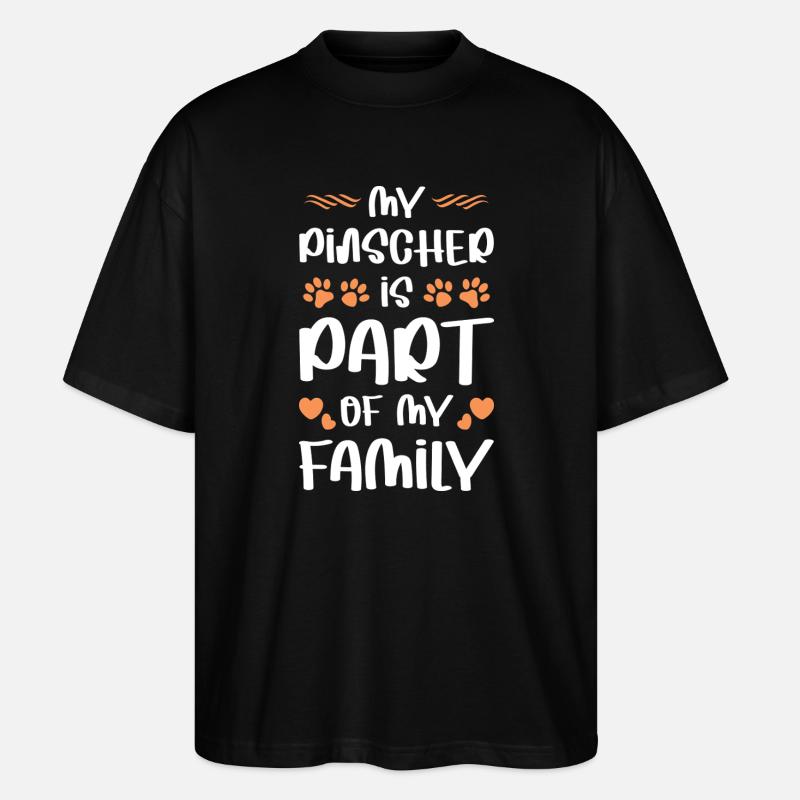 PINSCHER - Stanley/Stella Oversized Unisex Bio T-Shirt Blaster 2.0 - Schwarz