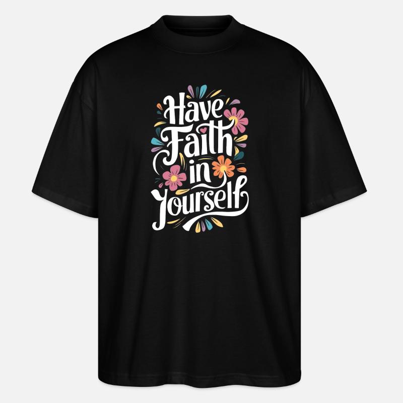 Ayez confiance en vous - T-shirt bio Blaster 2.0 coupe oversize Stanley/Stella Unisexe - noir