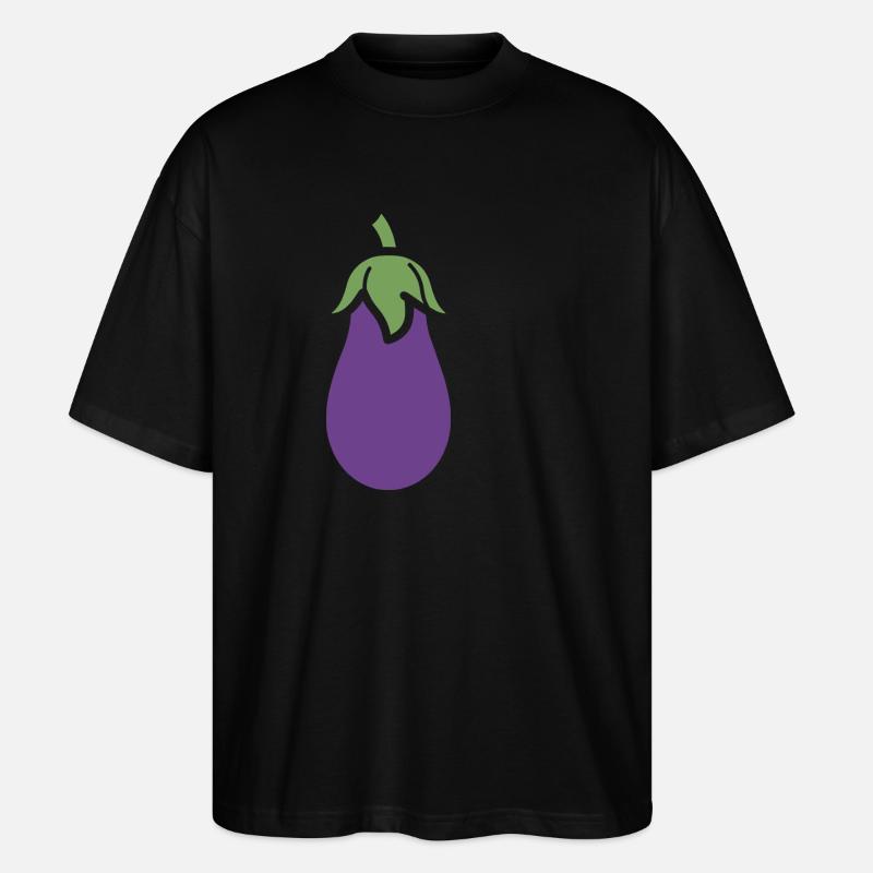 Aubergine - Stanley/Stella Oversized Unisex Bio T-Shirt Blaster 2.0 - Schwarz