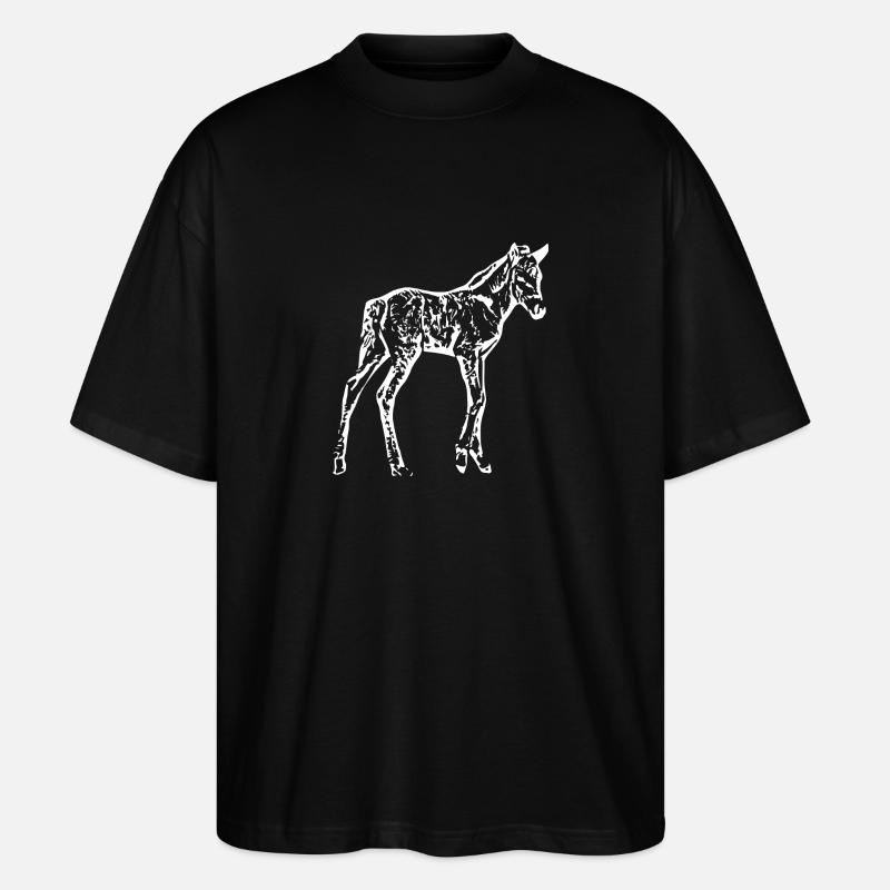cheval - T-shirt bio Blaster 2.0 coupe oversize Stanley/Stella Unisexe - noir