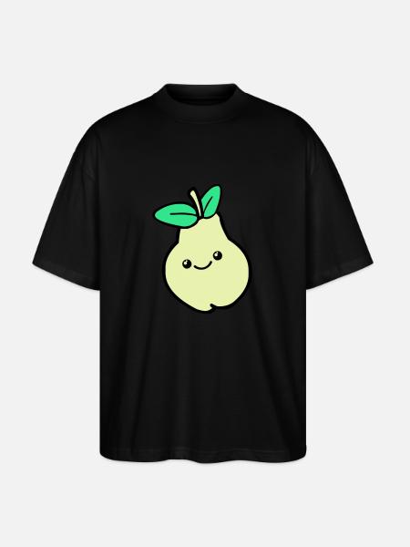 birne comic 02 - Stanley/Stella Oversized Unisex Bio T-Shirt Blaster 2.0 - Schwarz
