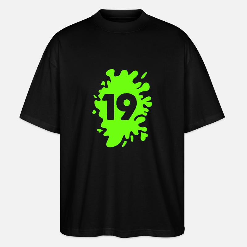klecks 19 - Stanley/Stella Oversized Unisex Bio T-Shirt Blaster 2.0 - Schwarz
