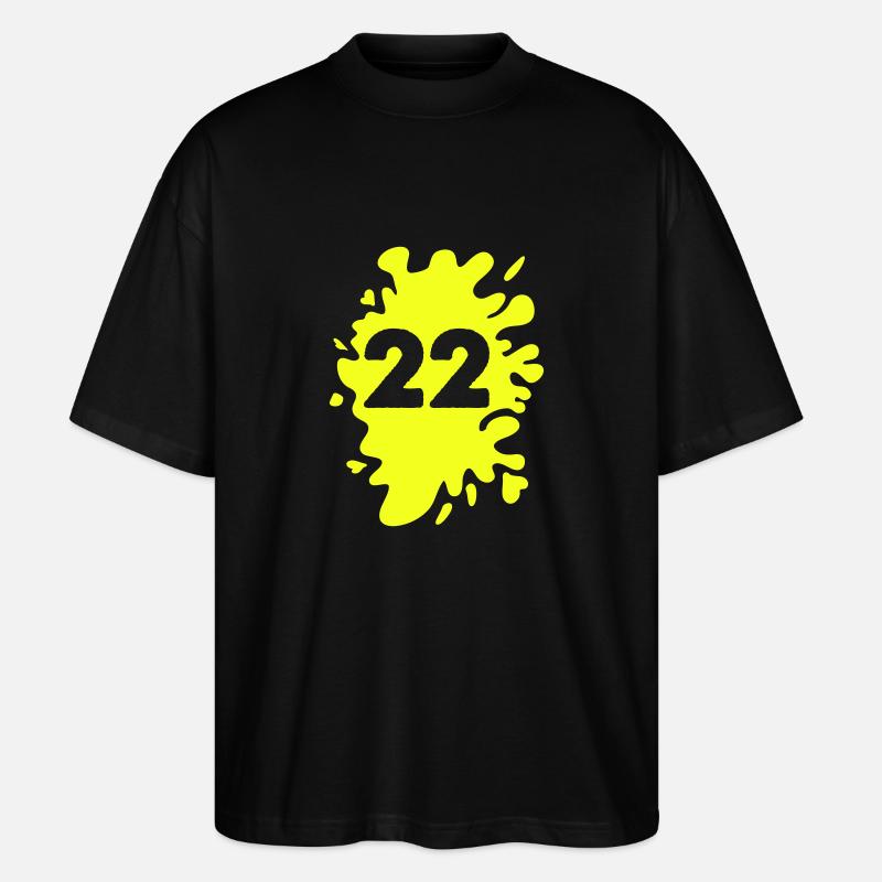 klecks 22 - Stanley/Stella Oversized Unisex Bio T-Shirt Blaster 2.0 - Schwarz