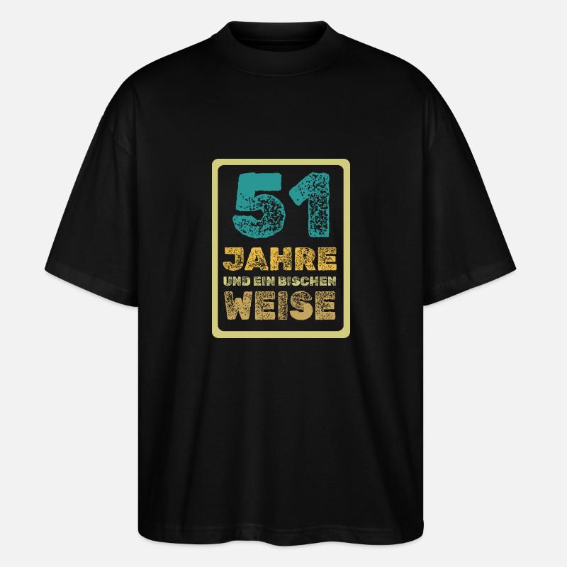 Alter 51 - Stanley/Stella Oversized Unisex Bio T-Shirt Blaster 2.0 - Schwarz