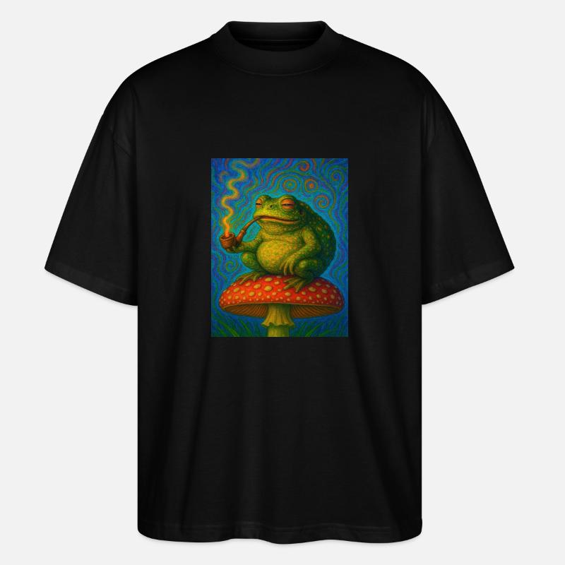 Smoking Toad - Stanley/Stella Oversized Unisex Organic T-shirt Blaster 2.0 - black