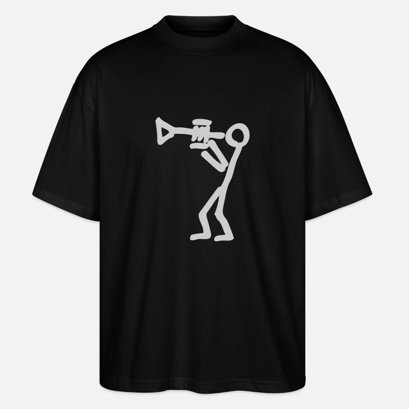 Trompeter - Stanley/Stella Oversized Unisex Bio T-Shirt Blaster 2.0 - Schwarz