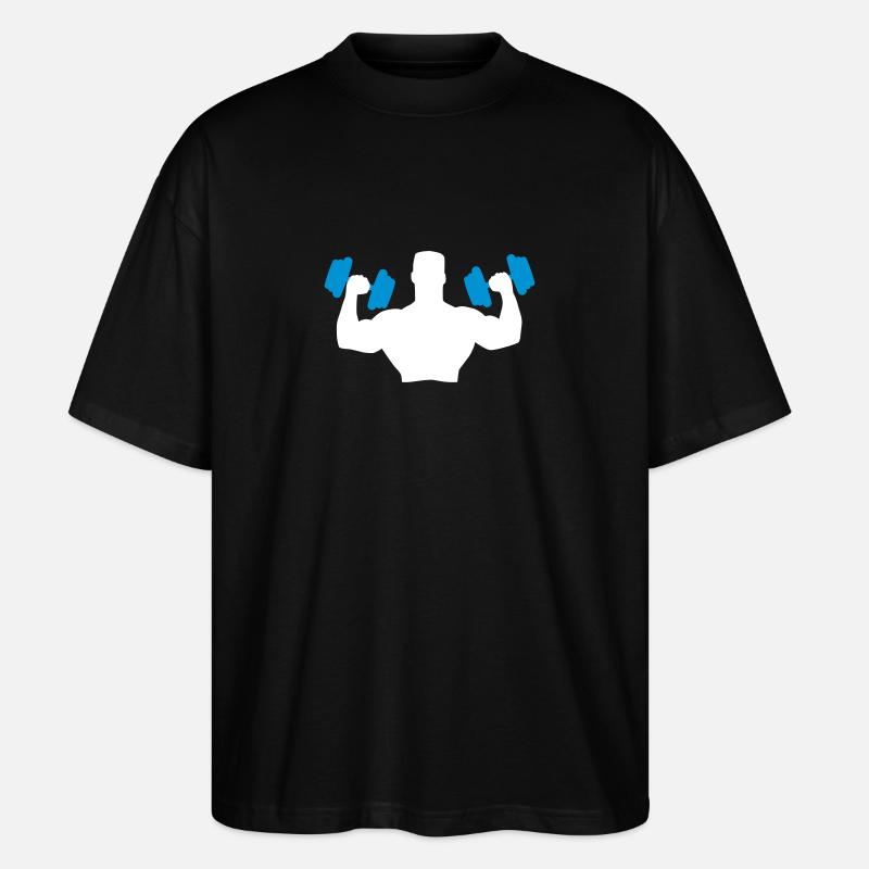 Muscle Man Training - Stanley/Stella Oversized Unisex Bio T-Shirt Blaster 2.0 - Schwarz