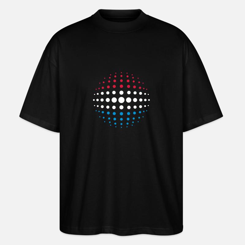 geo_dotsphere_luxembourg_3c01 - T-shirt bio Blaster 2.0 coupe oversize Stanley/Stella Unisexe - noir