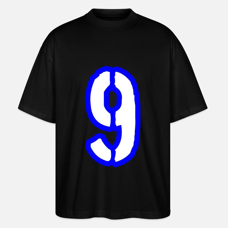9 Symbole numérique - T-shirt bio Blaster 2.0 coupe oversize Stanley/Stella Unisexe - noir