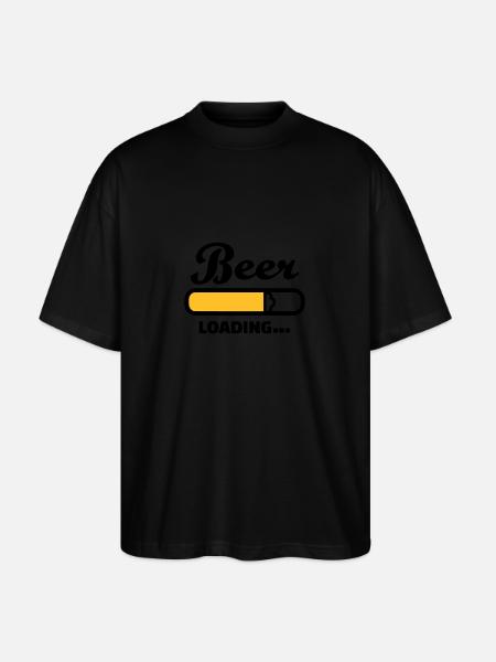 Bier - Stanley/Stella Oversized Unisex Bio T-Shirt Blaster 2.0 - Schwarz