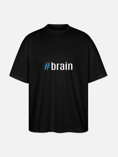 Brain - Stanley/Stella Oversized Unisex Organic T-shirt Blaster 2.0 - black
