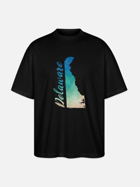 Delaware - Stanley/Stella Oversized Unisex Bio T-Shirt Blaster 2.0 - Schwarz