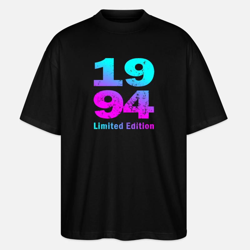 Anniversaire, édition limitée née en 1994 - T-shirt bio Blaster 2.0 coupe oversize Stanley/Stella Unisexe - noir