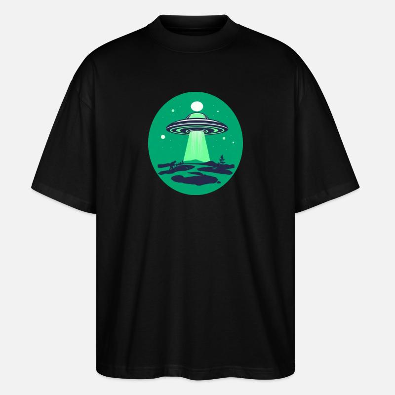 UFO-Besucher - Stanley/Stella Oversized Unisex Bio T-Shirt Blaster 2.0 - Schwarz