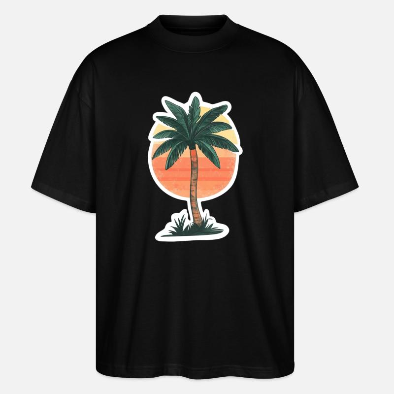 Palme - Stanley/Stella Oversized Unisex Bio T-Shirt Blaster 2.0 - Schwarz