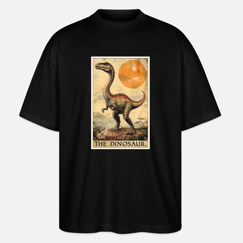 Dino Dinosaur Dinosaur - Stanley/Stella Oversized Unisex Organic T-shirt Blaster 2.0 - black