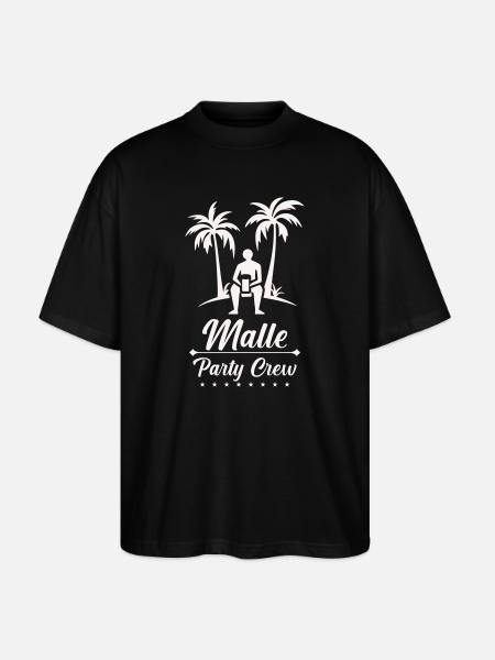 Beach Vacation Malle Party Crew - Stanley/Stella Oversized Unisex Organic T-shirt Blaster 2.0 - black