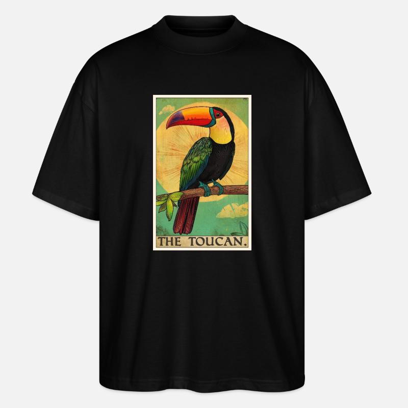 Toucans Toucan - T-shirt bio Blaster 2.0 coupe oversize Stanley/Stella Unisexe - noir