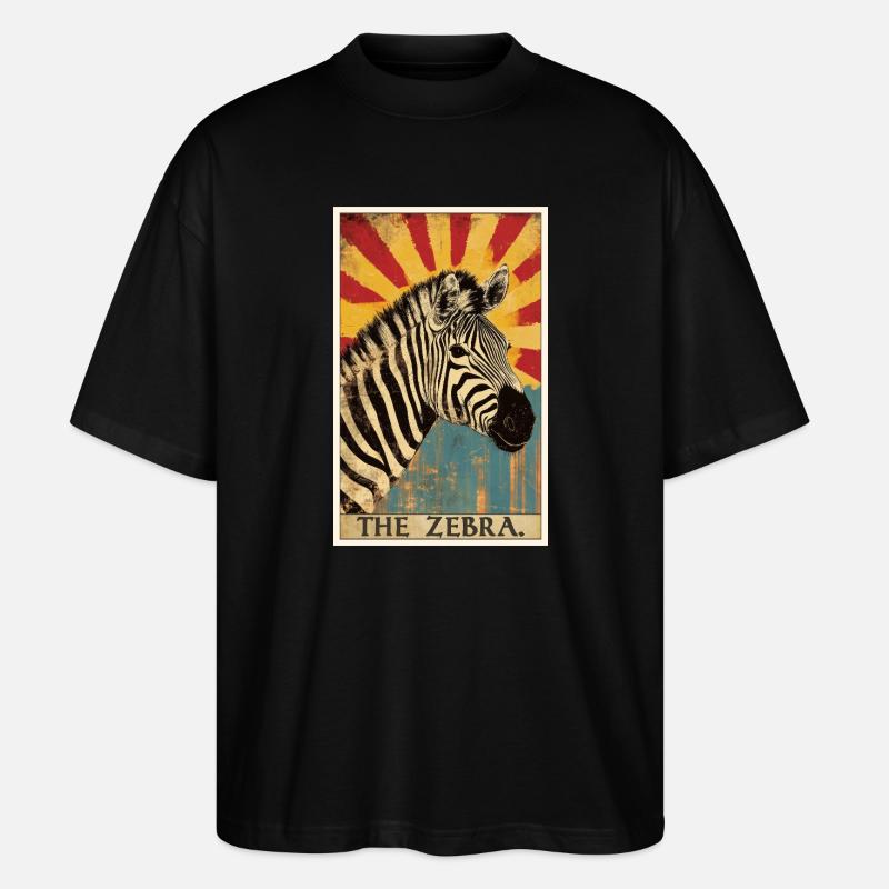 Zèbres Zèbre - T-shirt bio Blaster 2.0 coupe oversize Stanley/Stella Unisexe - noir