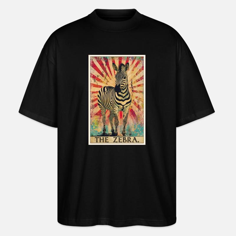Zebras Zebra - Stanley/Stella Oversized Unisex Bio T-Shirt Blaster 2.0 - Schwarz